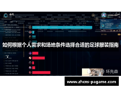 如何根据个人需求和场地条件选择合适的足球服装指南